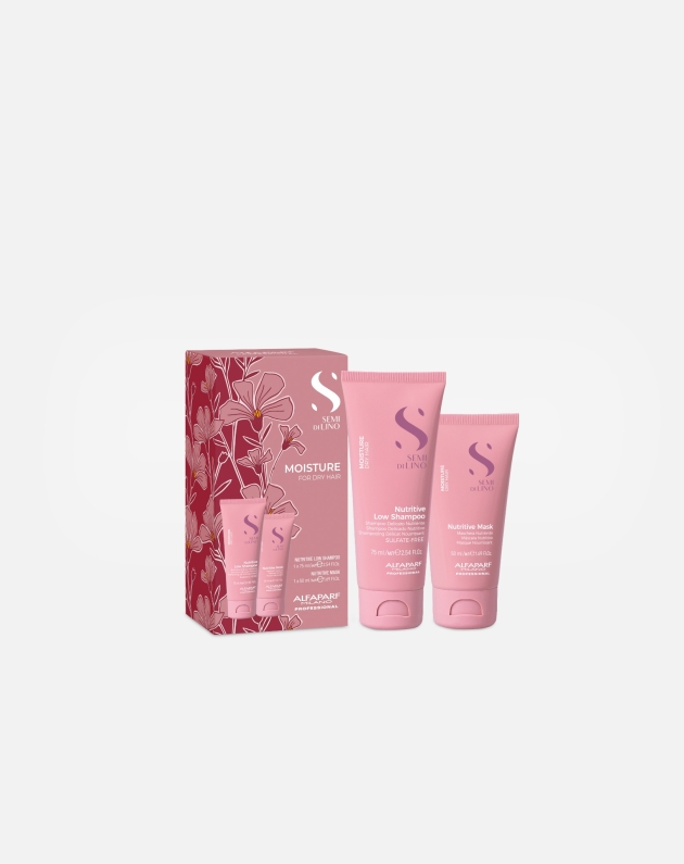 Alfaparf Semi di Lino Duo Set Moisture Shampoo 75ml Maschera 50ml