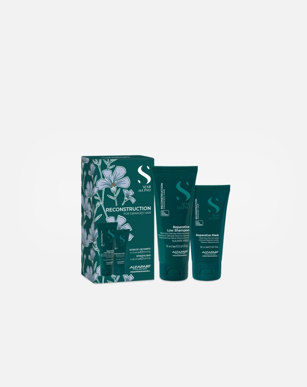 Alfaparf Semi Di Lino Duo Set Reconstruction Shampoo 75ml Maschera 50ml