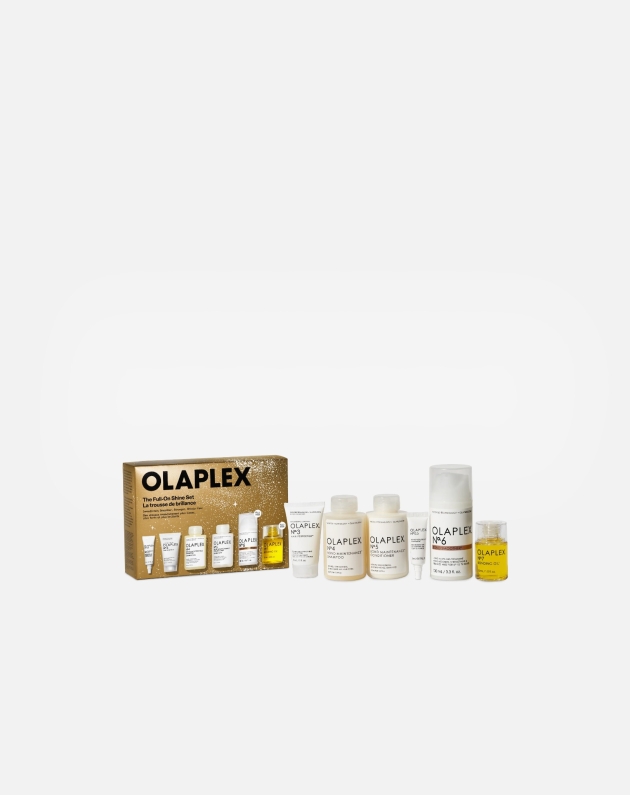 Cofanetto Olaplex The Full-On Shine Set con N. 0.5, 3, 4, 5, 6, 7