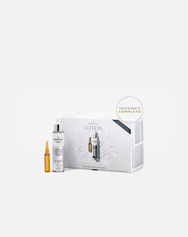 Medavita Lotion Concentree Super Trattamento Anticaduta 12X7Ml + In Omaggio Siero Fortificante E Rigenerante Elisier 50Ml