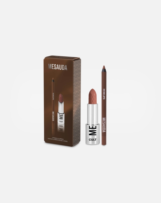 Mesauda Cult Creamy Lip Kit con Rossetto Cult Creamy 105 Star e Matita Labbra Rebelips 113 Toffee