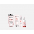 Kit Kérastase Genesis Anticaduta rinforzante Per capelli deboli, fini e cute grassa - Shampoo + Balsamo + Siero + Termoprotettore